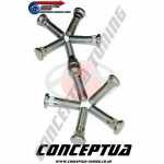 10x Std Front Wheel Studs Conceptua- For WC34 Stagea Series 1 RSFour RB25DET